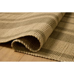 The Weatherstaff Collection is a vertically striped jute area rug with an organic look and feel, designed by Leanne Ford x Loloi. The earth-toned area rug features flatwoven jute that creates a ribbed texture horizontally, with stripes that are vertical—a playful combination. Amethyst Home provides interior design, new home construction design consulting, vintage area rugs, and lighting in the Winter Garden metro area.