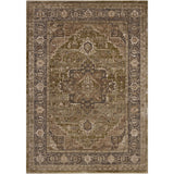 The Haywood Collection is an easy-to-clean, earth-toned area rug with a subtly distressed traditional design. Haywood is power-loomed of polyester in Turkey, a durable area rug for a living room, bedroom, dining room, or other high-traffic spaces. Amethyst Home provides interior design, new home construction design consulting, vintage area rugs, and lighting in the Kansas City metro area.