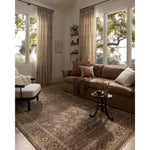 The Haywood Collection is an easy-to-clean, earth-toned area rug with a subtly distressed traditional design. Haywood is power-loomed of polyester in Turkey, a durable area rug for a living room, bedroom, dining room, or other high-traffic spaces. Amethyst Home provides interior design, new home construction design consulting, vintage area rugs, and lighting in the Omaha metro area.