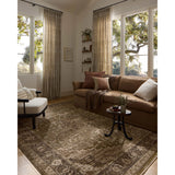 The Haywood Collection is an easy-to-clean, earth-toned area rug with a subtly distressed traditional design. Haywood is power-loomed of polyester in Turkey, a durable area rug for a living room, bedroom, dining room, or other high-traffic spaces. Amethyst Home provides interior design, new home construction design consulting, vintage area rugs, and lighting in the Portland metro area.