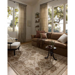 Featuring Haywood Taupe Rug by Loloi at Amethyst Home. The Haywood Collection is an easy-to-clean, earth-toned area rug with a subtly distressed traditional design. Haywood is power-loomed of polyester in Turkey, a durable area rug for a living room, bedroom, dining room, or other high-traffic spaces.  Power Loomed  HYD-04 Loloi Ii x Loloi Taupe. Amethyst Home provides interior design, new home construction design consulting, vintage area rugs, and lighting in the San Diego metro area.