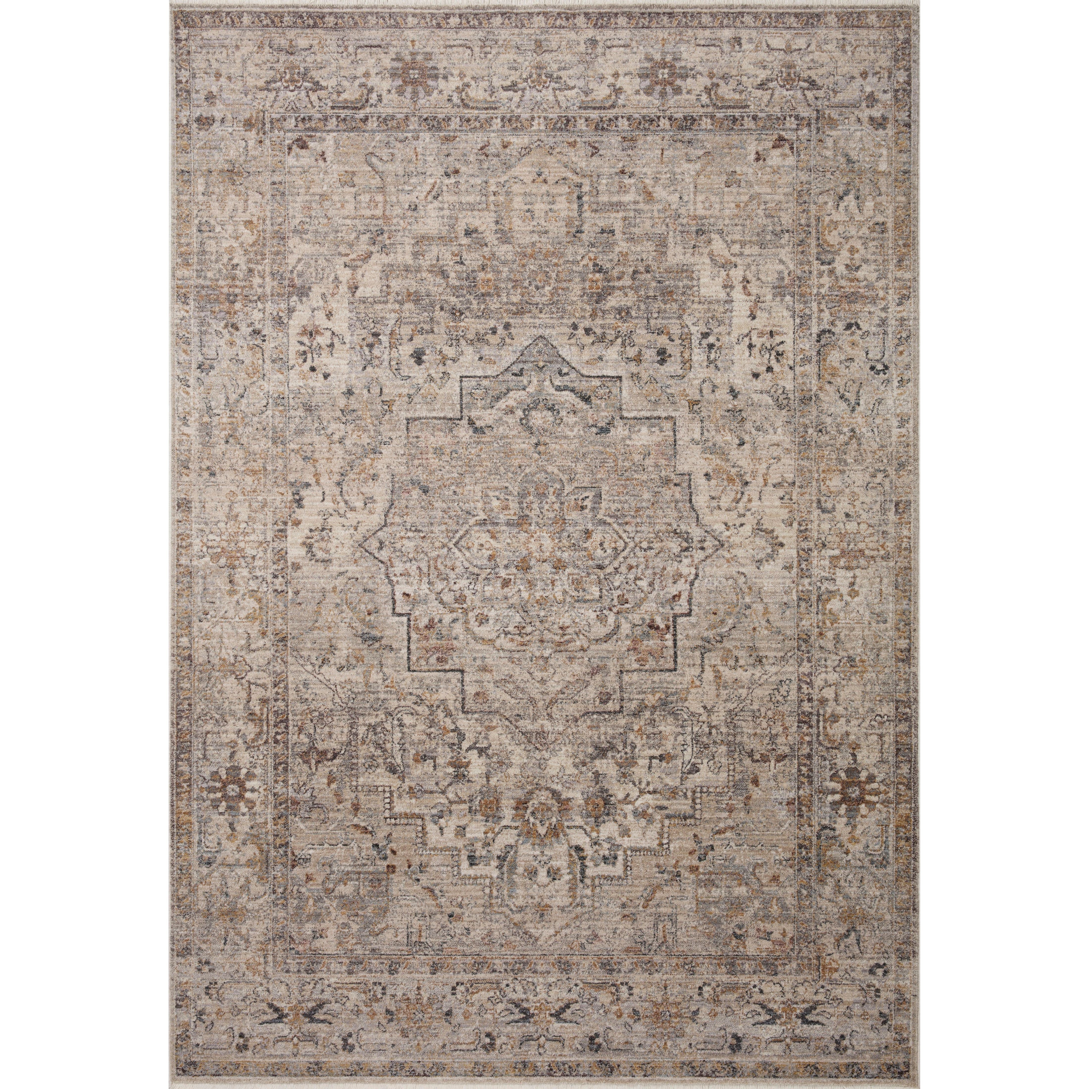 With dreamy and dynamic watercolor palettes, the Lyra Natural / Gold rug breathes new life into traditional design. This power-loomed 100% polyester area rug has a surprisingly soft feel that almost defies how durable, stain-resistant, and easy to clean it is. Amethyst Home provides interior design, new home construction design consulting, vintage area rugs, and lighting in the Kansas City metro area.