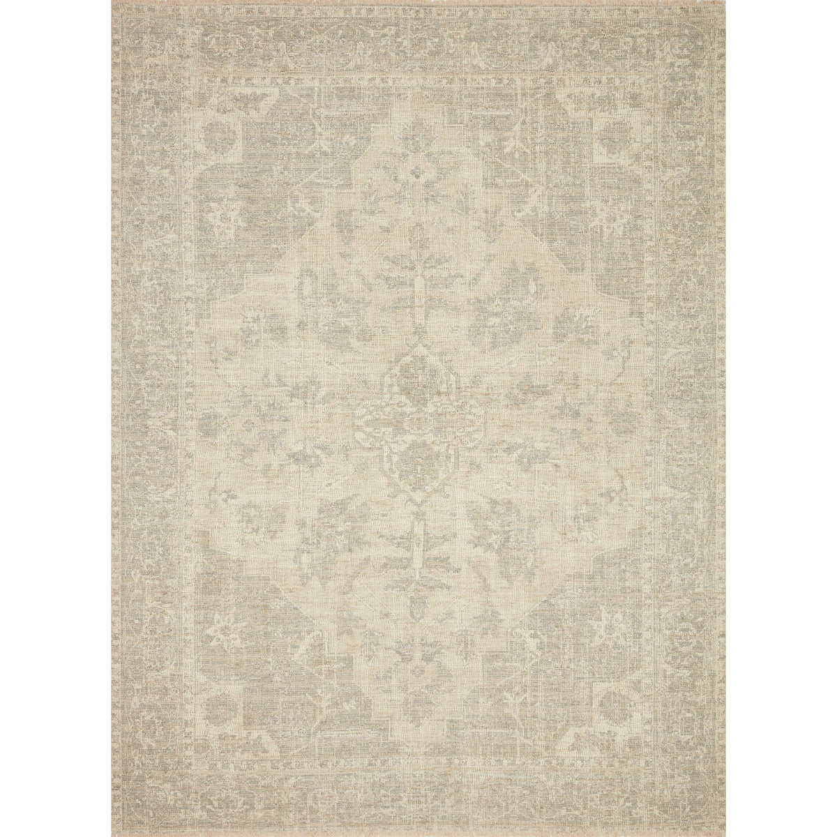 Tapis Priya ivoire/gris