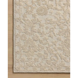 The Prudence Collection is a hand-tufted area rug made of soft, space-dyed wool and cotton, which lends a subtle gradation of color throughout the floral design. The rugs background is low-looped, while the pattern is made with a chunky, higher loop to create even more depth in this sophisticated design. Amethyst Home provides interior design, new home construction design consulting, vintage area rugs, and lighting in the Miami metro area.