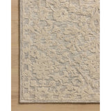 The Prudence Collection is a hand-tufted area rug made of soft, space-dyed wool and cotton, which lends a subtle gradation of color throughout the floral design. The rugs background is low-looped, while the pattern is made with a chunky, higher loop to create even more depth in this sophisticated design. Amethyst Home provides interior design, new home construction design consulting, vintage area rugs, and lighting in the Miami metro area.