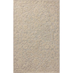 The Prudence Collection is a hand-tufted area rug made of soft, space-dyed wool and cotton, which lends a subtle gradation of color throughout the floral design. The rugs background is low-looped, while the pattern is made with a chunky, higher loop to create even more depth in this sophisticated design. Amethyst Home provides interior design, new home construction design consulting, vintage area rugs, and lighting in the Monterey metro area.