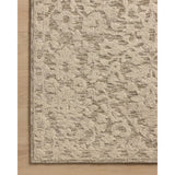 The Prudence Collection is a hand-tufted area rug made of soft, space-dyed wool and cotton, which lends a subtle gradation of color throughout the floral design. The rugs background is low-looped, while the pattern is made with a chunky, higher loop to create even more depth in this sophisticated design. Amethyst Home provides interior design, new home construction design consulting, vintage area rugs, and lighting in the Omaha metro area.