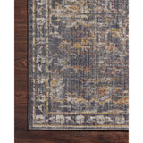 Featuring Rosemarie Chris Loves Julia x Loloi Graphite / Multi ROE-04 Runner by Loloi at Amethyst Home. The Rosemarie Chris Loves Julia x Loloi Graphite / Multi rug is highly durable, bold, never sheds, and soft underfoot for a cozy addition for your home. Inspired by classic vintage and antique rugs, this is a vibrant, yet classic product of collaboratio.  Amethyst Home provides interior design, new home construction design consulting, vintage area rugs, and lighting in the Alpharetta metro area.