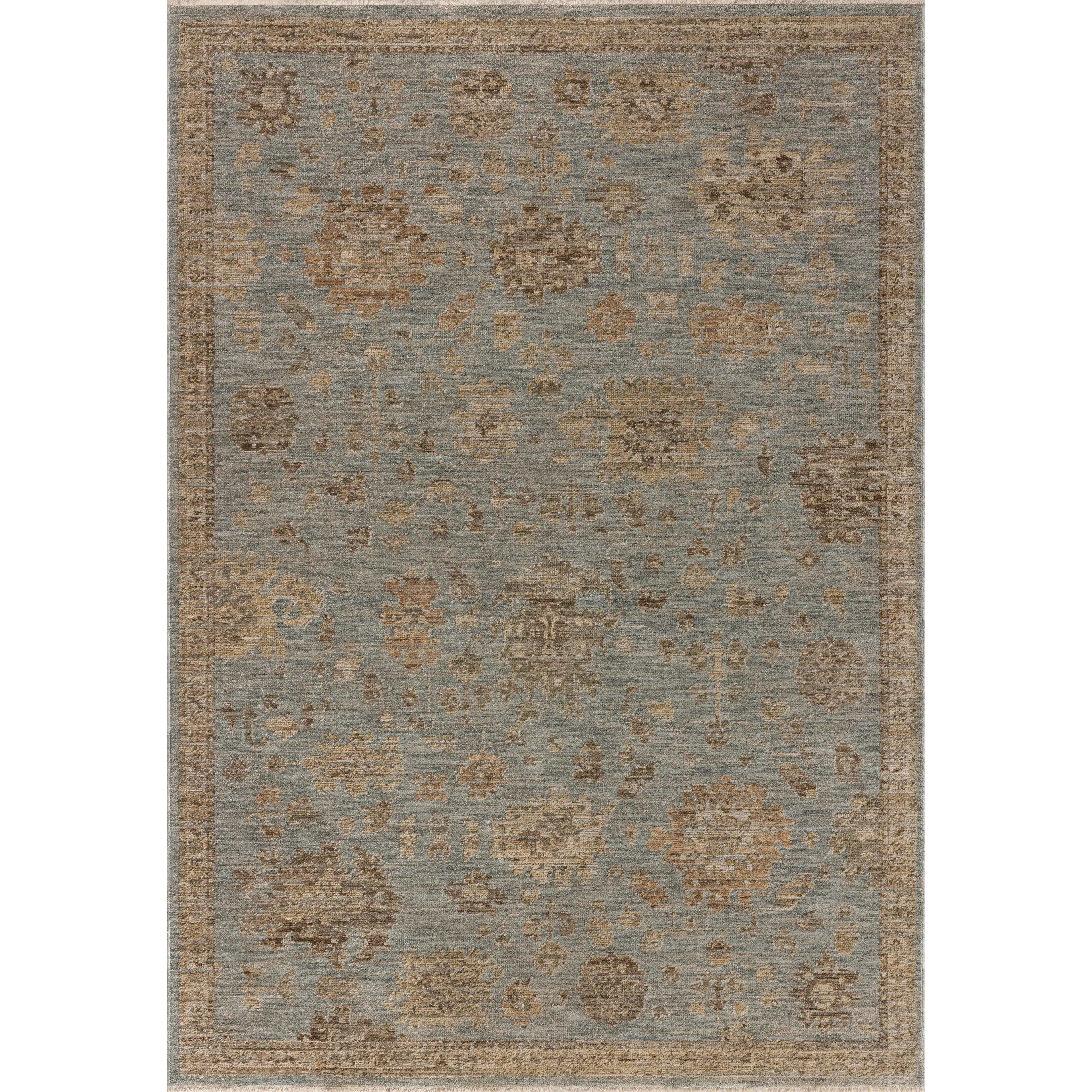 The Willa Collection is a power-loomed area rug based on traditional Turkish motifs that ebb and flow across the design with the yarns shifting tones. The rugs vintage-style design and light palettes with tones of sand and pale sky is elegantly neutral for living rooms, bedrooms, hallways, and more. Amethyst Home provides interior design, new home construction design consulting, vintage area rugs, and lighting in the Monterey metro area.