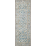 Power-loomed of 100% polyester, the Wynter Ocean / Silver WYN-10 area rug from Loloi showcases a one-of-a-kind vintage or antique area rug look at an affordable price. The rug is ideal for high traffic areas due to the rug's durability making it perfect for living rooms, dining rooms, kitchens, hallways, entryways. Amethyst Home provides interior design, new construction, custom furniture, and rugs for the Dallas, Houston, and Austin metro area.