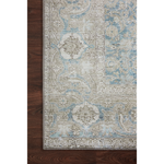 Power-loomed of 100% polyester, the Wynter Ocean / Silver WYN-10 area rug from Loloi showcases a one-of-a-kind vintage or antique area rug look at an affordable price. The rug is ideal for high traffic areas due to the rug's durability making it perfect for living rooms, dining rooms, kitchens, hallways, entryways. Amethyst Home provides interior design, new construction, custom furniture, and rugs for the Younkers and New York metro area.