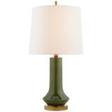 Featuring Luisa Large Table Lamp Emerald Green by Visual Comfort at Amethyst Home. Introducing the Luisa Large Table Lamp in a rich emerald green hue. This luxurious lamp adds a touch of elegance and sophistication to any room. Illuminate your space with a warm, ambient glow and make a statement with its stylish design. Perfect for adding a touch of exclusivity to your home de. Amethyst Home provides interior design, new construction, custom furniture, and area rugs in the Newport Beach metro area