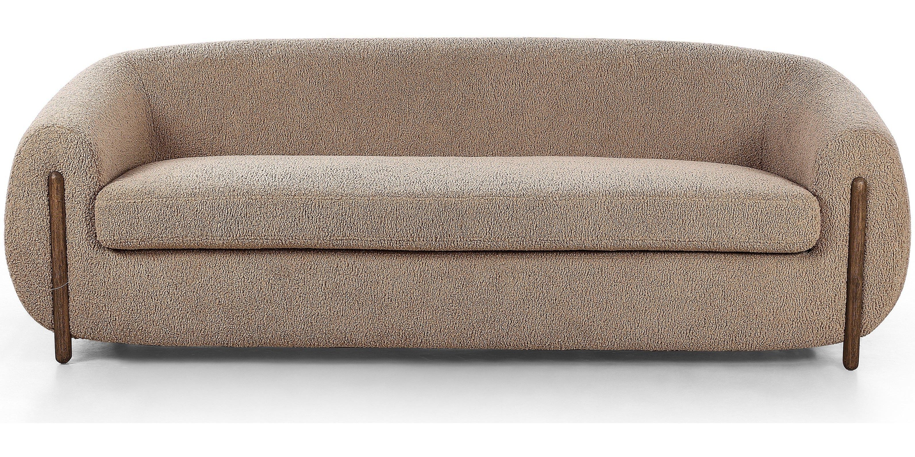 Lyla Sheepskin Camel Sofa  Four Hands