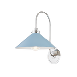 Clivedon Wall Sconce - Polished Nickel/Blue Bird | ready to ship!