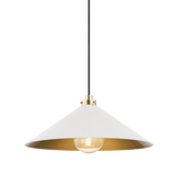 Clivedon Pendant - Aged Brass/Off White | ready to ship!