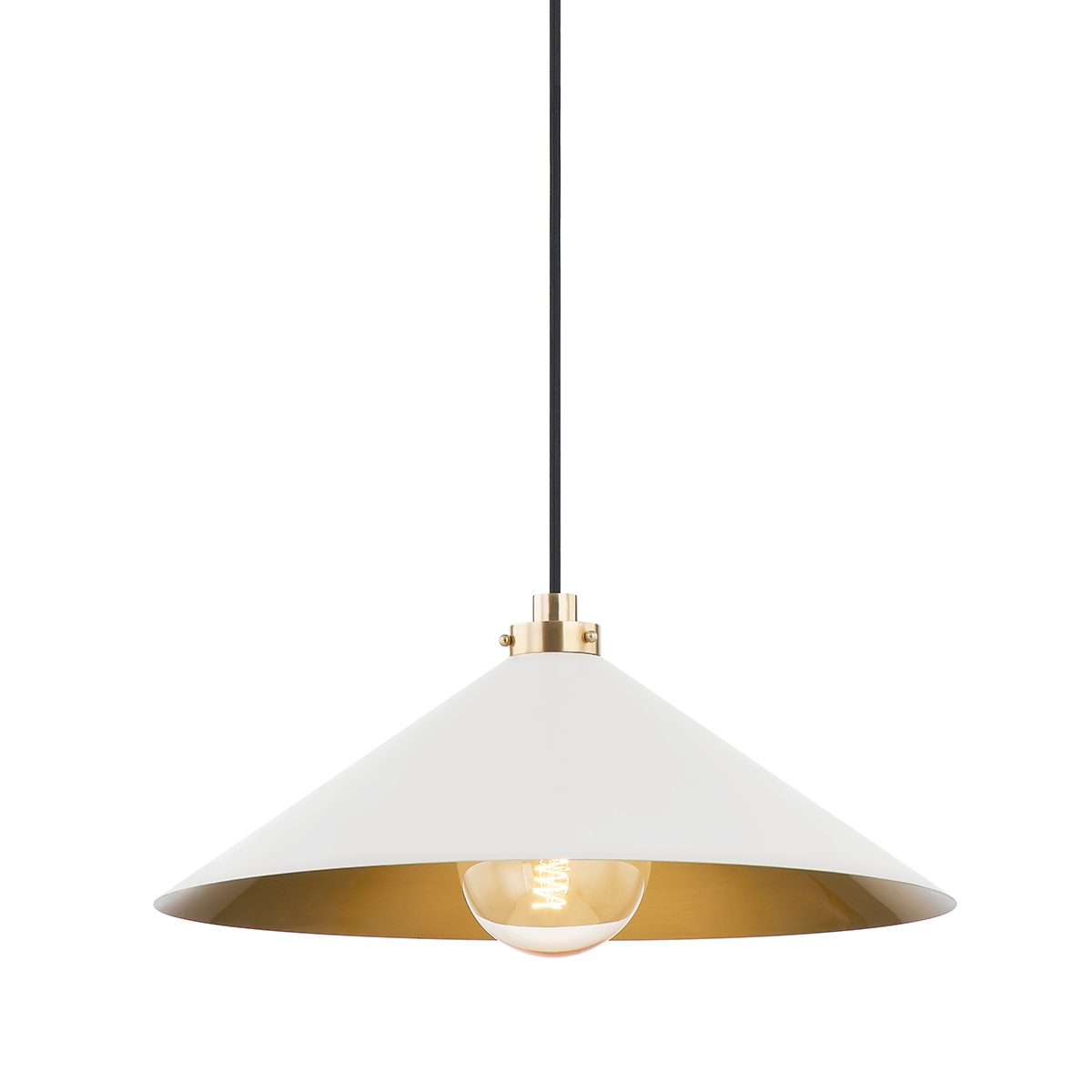 Clivedon Pendant - Aged Brass/Off White | ready to ship!