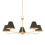 Burghley Chandelier - Aged Brass/Distressed Bronze | ready to ship!