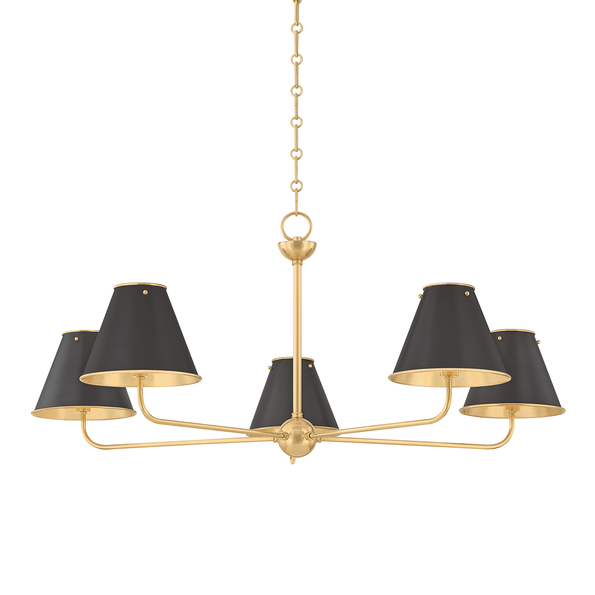 Burghley Chandelier - Aged Brass/Distressed Bronze | ready to ship!