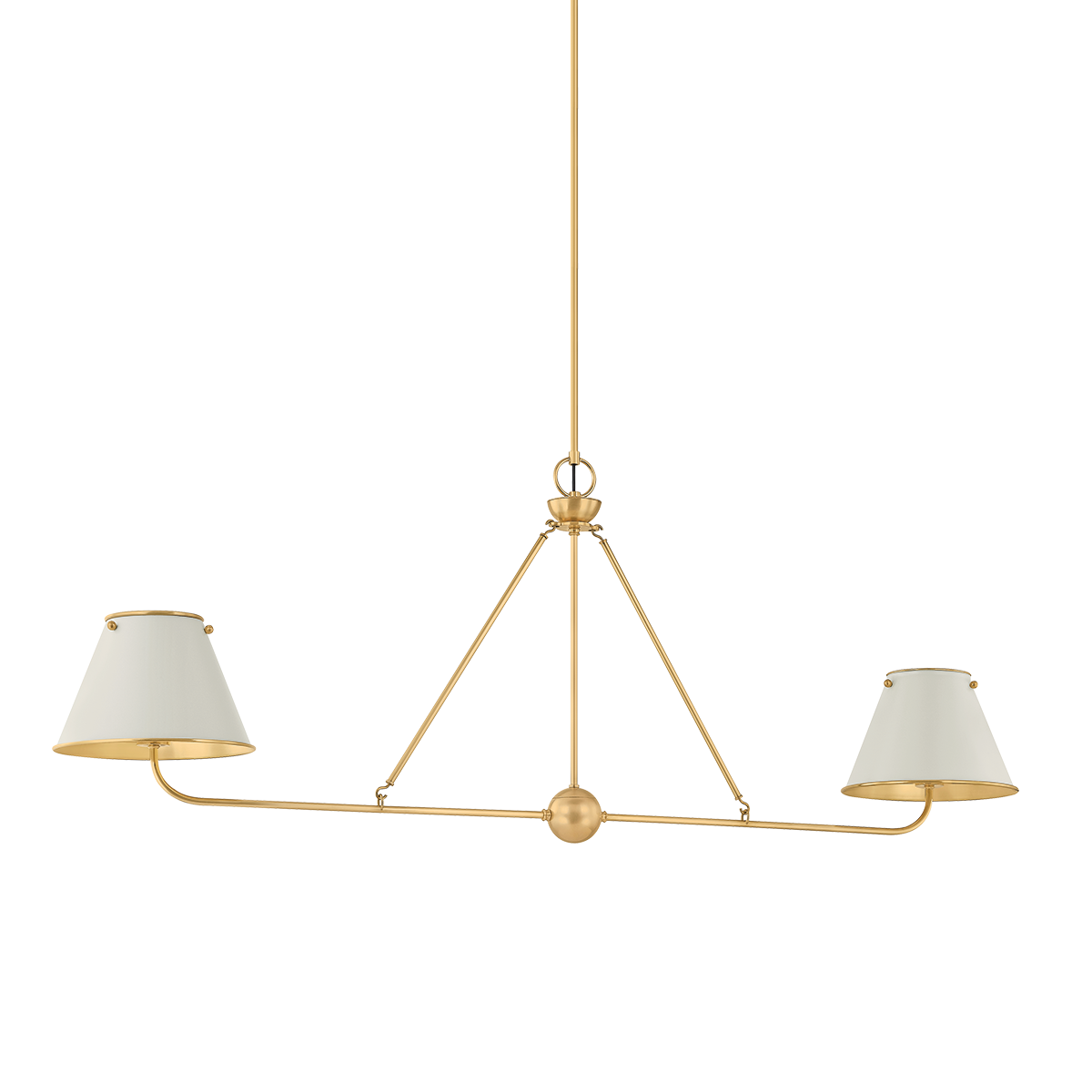Burghley Linear - Aged Brass/Off-White | ready to ship!