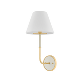 Wedgewood Wall Sconce - Aged Brass/Off-White | ready to ship!