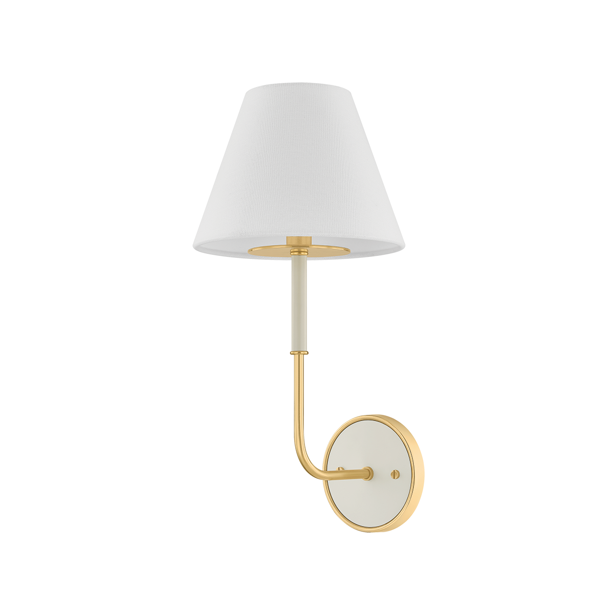 Wedgewood Wall Sconce - Aged Brass/Off-White | ready to ship!