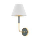 Wedgewood Wall Sconce - Aged Brass/Soft Studio Green | ready to ship!