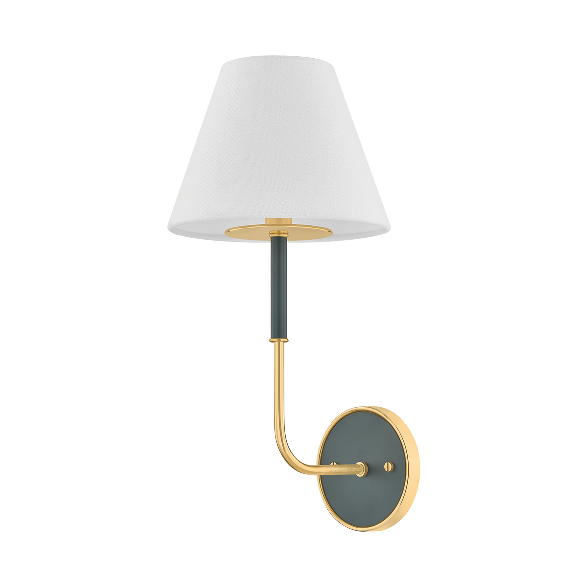 Wedgewood Wall Sconce - Aged Brass/Soft Studio Green | ready to ship!
