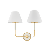 Wedgewood Wall Sconce - Aged Brass/Off-White | ready to ship!