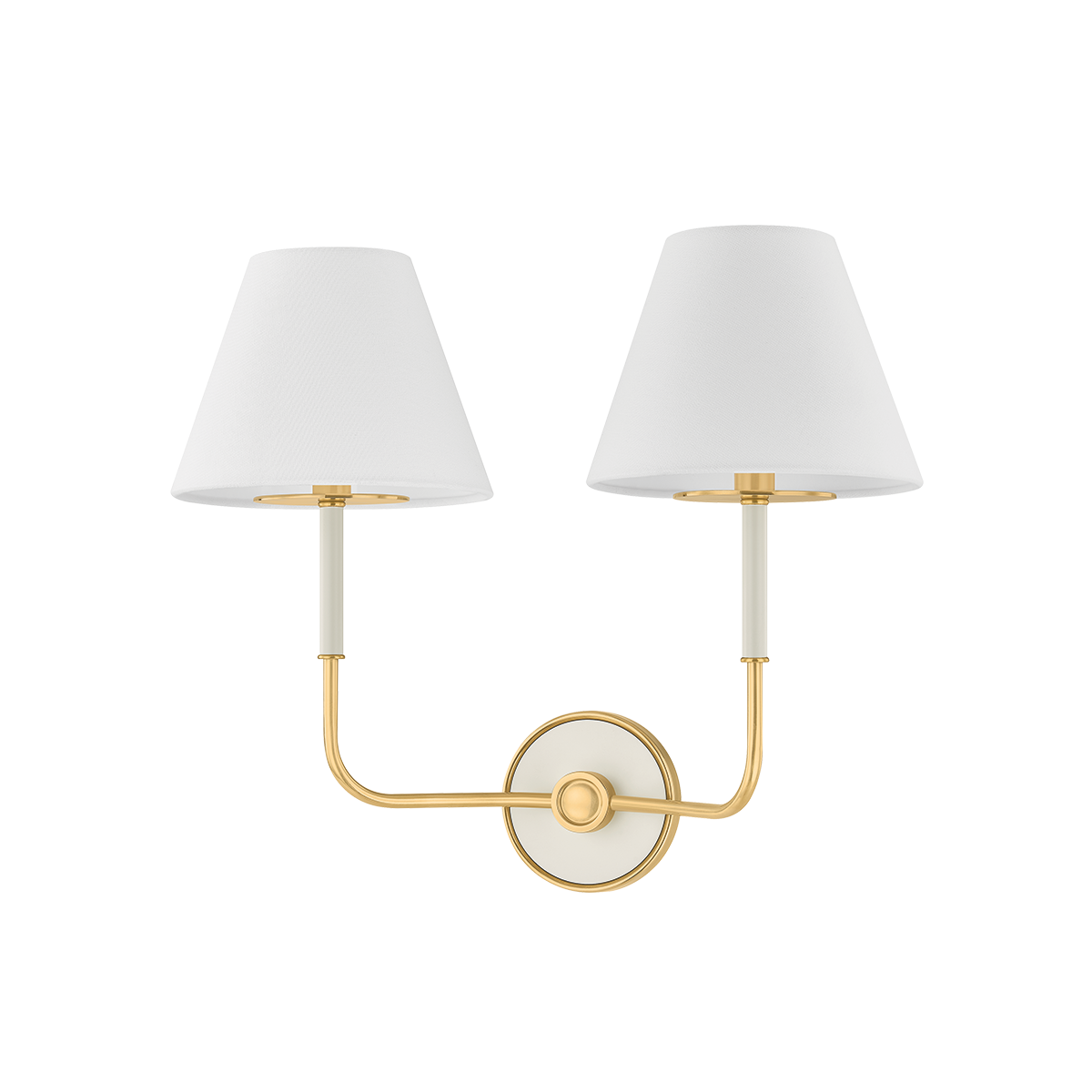 Wedgewood Wall Sconce - Aged Brass/Off-White | ready to ship!