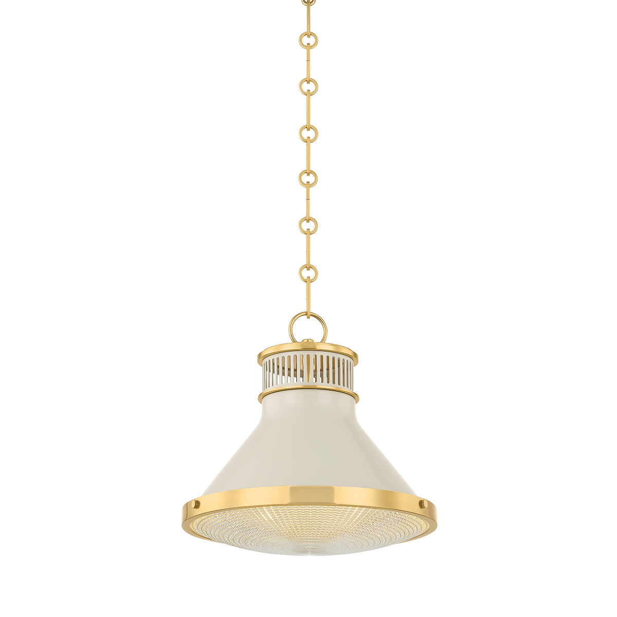 Highclere Pendant - Aged Brass/Off-White | ready to ship!