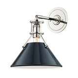 Painted No.2 Wall Sconce - Polished Nickel/Darkest Blue | shipping 09/19/2025