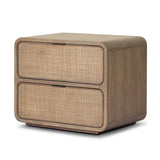 Maia Nightstand - Dusty Brown Oak Veneer | shipping 12/25/2026
