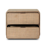 Maia Nightstand - Dusty Brown Oak Veneer | shipping 12/25/2026