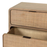 Maia Nightstand - Dusty Brown Oak Veneer | shipping 12/25/2026