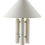Medici Charcoal and White Marble Table Lamp  Four Hands