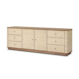 Meyer Media Console - Natural Fleck Raffia | shipping 10/10/2026
