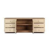 Meyer Media Console - Natural Fleck Raffia | shipping 10/10/2026