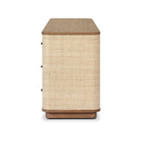 Meyer Media Console - Natural Fleck Raffia | shipping 10/10/2026