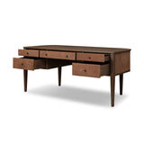 Mikeal Desk - Chestnut Parawood | shipping 10/15/2026