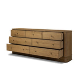 Minnie 7 Drawer Dresser - Aged Natural Oak Veneer | shipping 10/25/2026