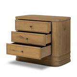Minnie Nightstand - Aged Natural Oak Veneer | shipping 10/25/2026