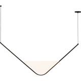 Mizu 56" Chandelier - Nightshade Black