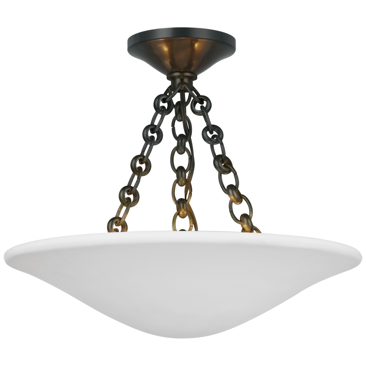 Mollino 16" Semi Flush Mount Bronze | ready to ship!