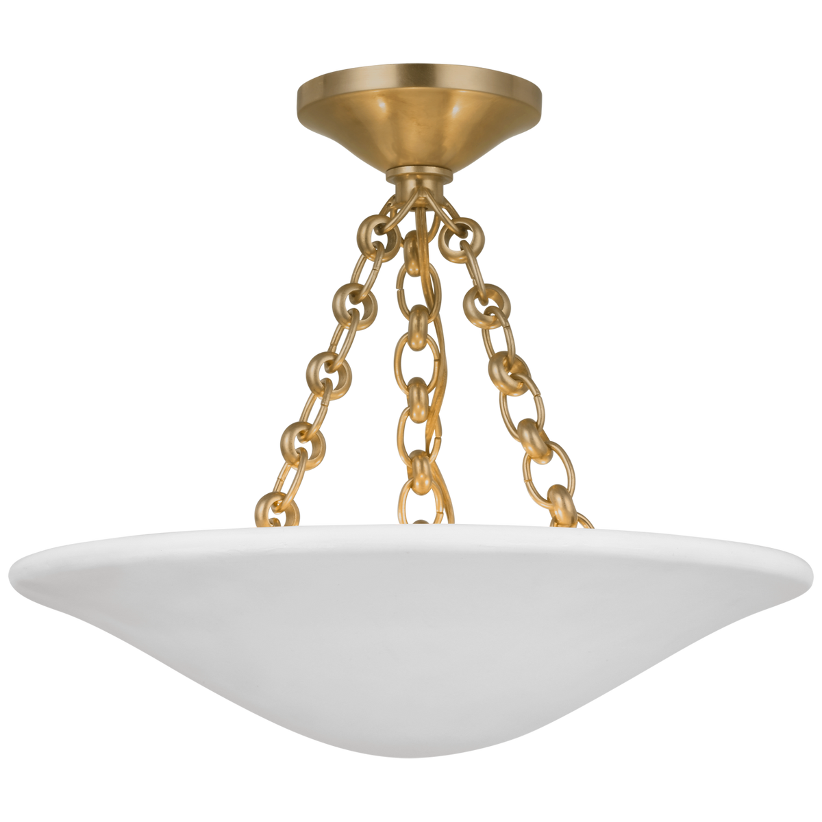 Mollino 16" Semi Flush Mount Hand-Rubbed Antique Brass | shipping 09/21/2025