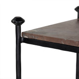 Monroe Bookshelf - Textured Smoke and Russet - Aged Hammered Iron | shipping 12/25/2026