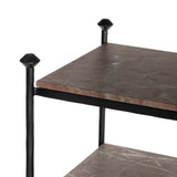 Monroe Bookshelf - Textured Smoke and Russet - Aged Hammered Iron | shipping 12/25/2026