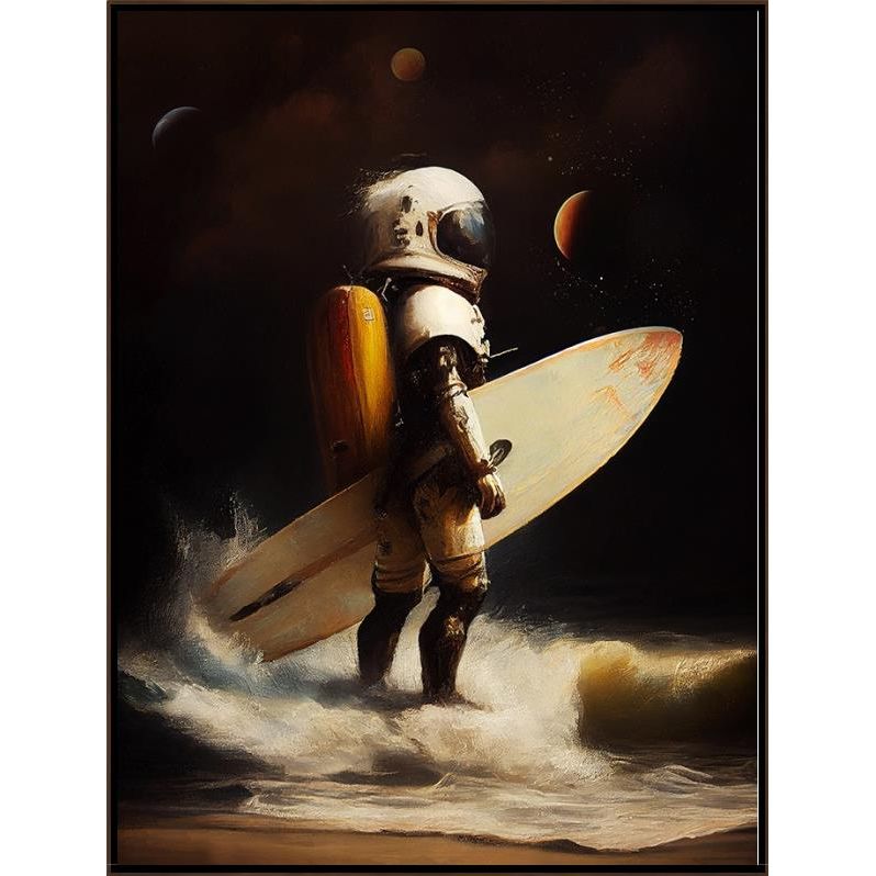 My Space Surfing Day Art