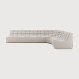 Featuring N701 Beige 90° Round Corner Right Modular Sofa Set by Ethnicraft at Amethyst Home. The N701 sofa is an inviting design that oozes comfort and relaxation. By combining the different modules and sizes, you have unlimited possibilities when it comes to creating your own unique setting. Designed by Jacques Deneef, it’s available in multiple colours and materials, with pre-co. Amethyst Home provides interior design, new construction, custom furniture, and area rugs in the Calabasas metro area