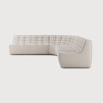 Featuring N701 Beige 90° Round Corner Right Modular Sofa Set by Ethnicraft at Amethyst Home. The N701 sofa is an inviting design that oozes comfort and relaxation. By combining the different modules and sizes, you have unlimited possibilities when it comes to creating your own unique setting. Designed by Jacques Deneef, it’s available in multiple colours and materials, with pre-config. Amethyst Home provides interior design, new construction, custom furniture, and area rugs in the Miami metro area