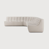 Featuring N701 Beige 90° Round Corner Right Modular Sofa Set by Ethnicraft at Amethyst Home. The N701 sofa is an inviting design that oozes comfort and relaxation. By combining the different modules and sizes, you have unlimited possibilities when it comes to creating your own unique setting. Designed by Jacques Deneef, it’s available in multiple colours and materials, with pre-config. Amethyst Home provides interior design, new construction, custom furniture, and area rugs in the Miami metro area